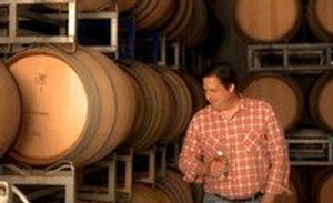 wine barrel at Fog Crest Vineyard