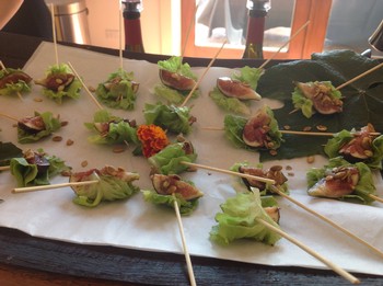 Handlebar Farms Lettuce and Fig Skewers