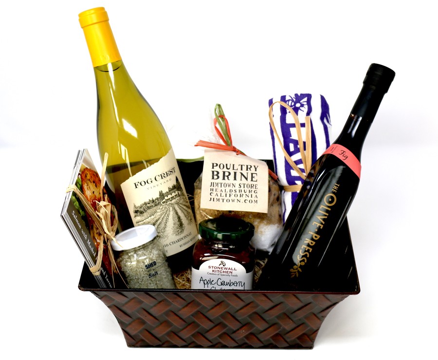 Cook's Gift Basket with Chardonnay