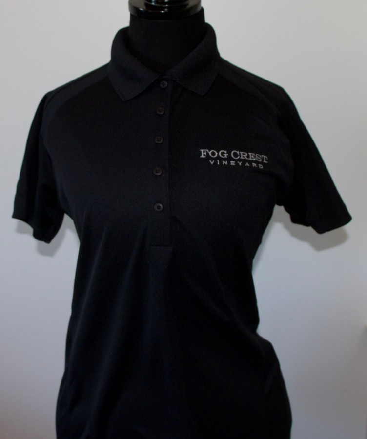 Women's Black Polo Shirt-L