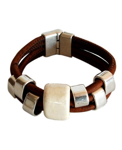 Three Strand Cork Bracelet