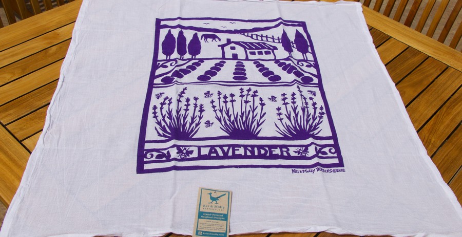 Wine Country Towel-Lavender Farm