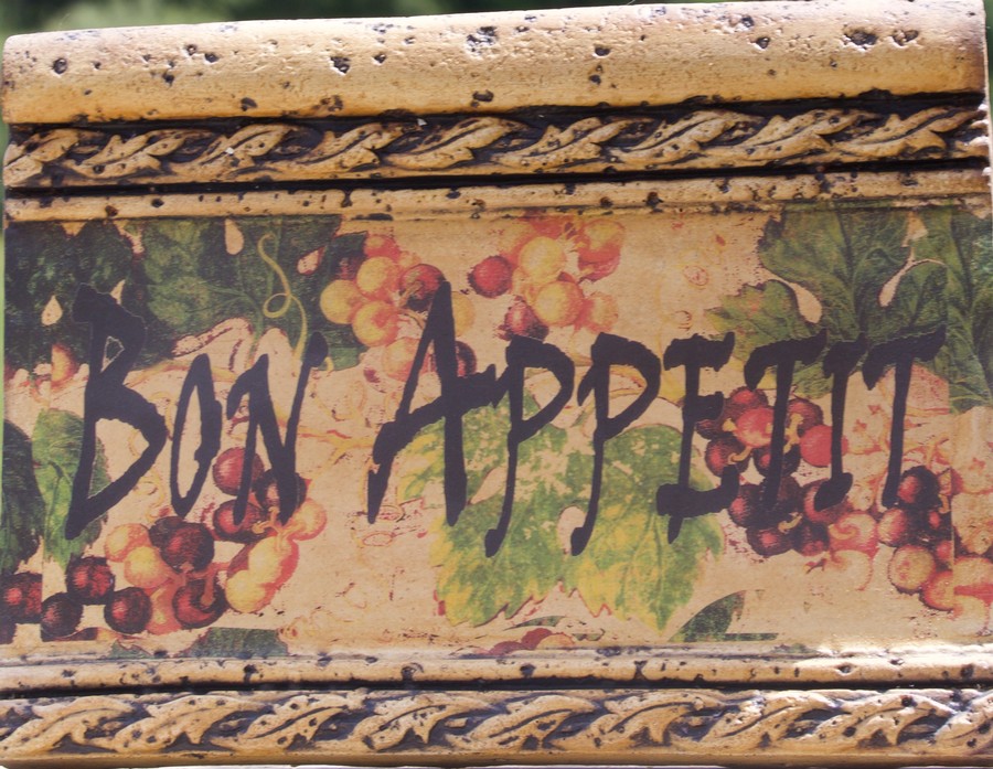 Bon Appetit Plaque