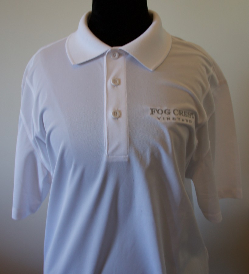 Men's White Polo Shirt - L
