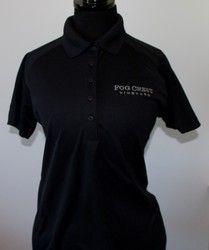 Women's Black Polo Shirt-M